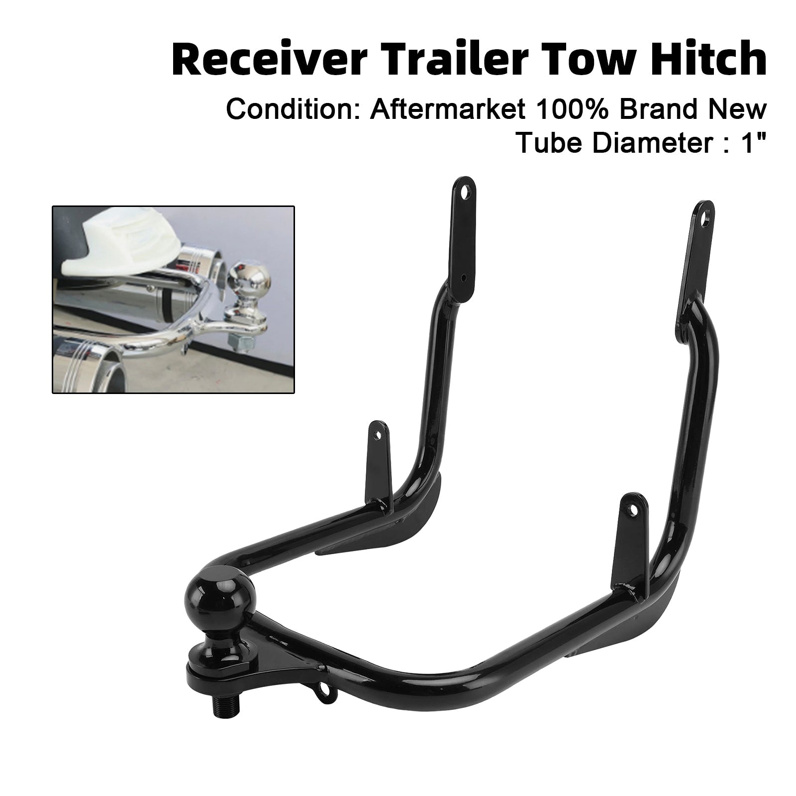 2009-2023 Harley Electra Glide Classic /FLHTC Receiver Trailer Tow Hitch