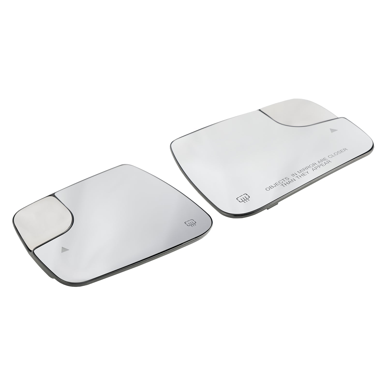 2 × Blind Spot + Heat Exterior Mirror Glass For Dodge Ram 1500 2500 19-21