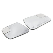 2 × Blind Spot + Heat Exterior Mirror Glass For Dodge Ram 1500 2500 19-21