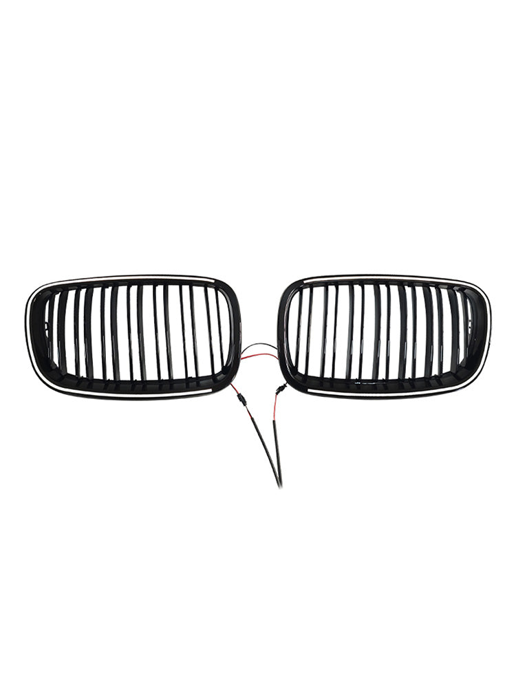 2007-2014 For BMW X6 E71 Gloss Black Front Bumper Kidney Grill Grille 51137185223 51137185224