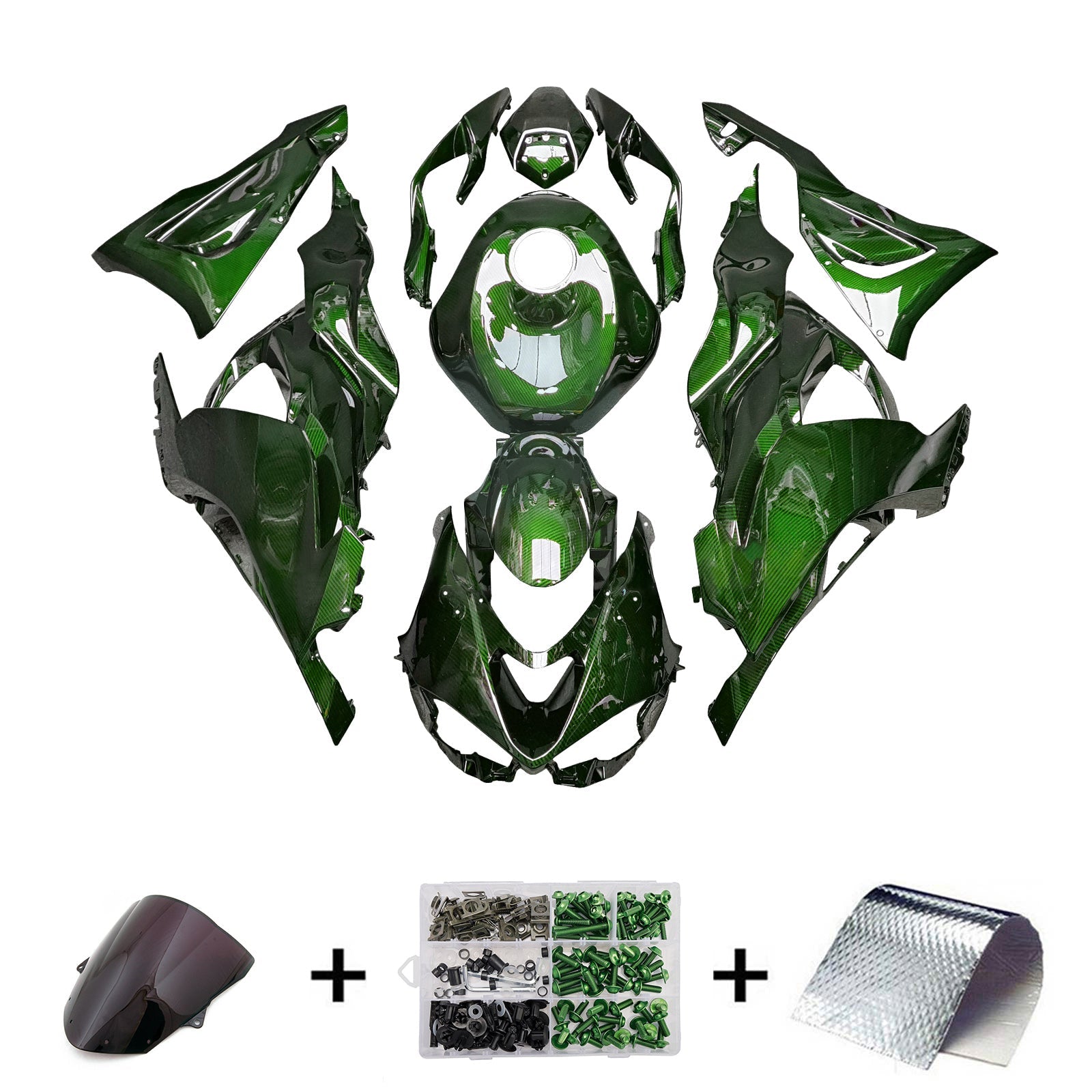 Injection Fairing Kit Bodywork Plastic ABS fit For Kawasaki ZX-6R 2024-2025