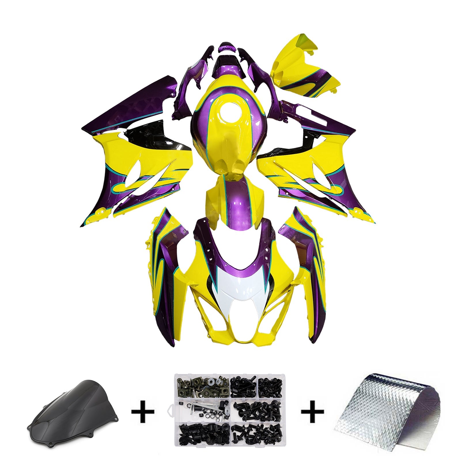 2017-2025 Suzuki GSXR1000 K17 Injection Fairing Kit Bodywork Plastic ABS #101
