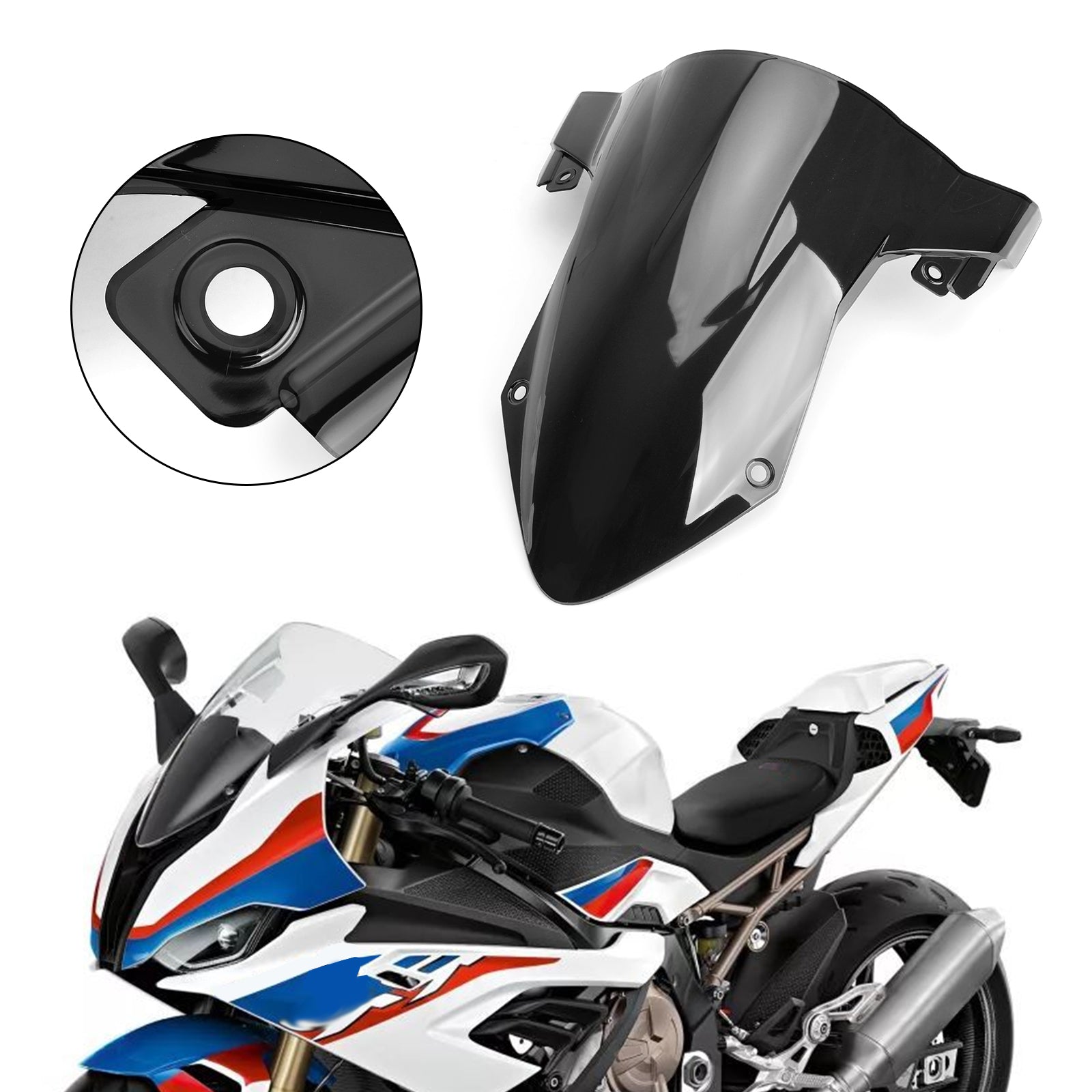 Windshield WindScreen for BMW S1000RR 2019-2022 Black