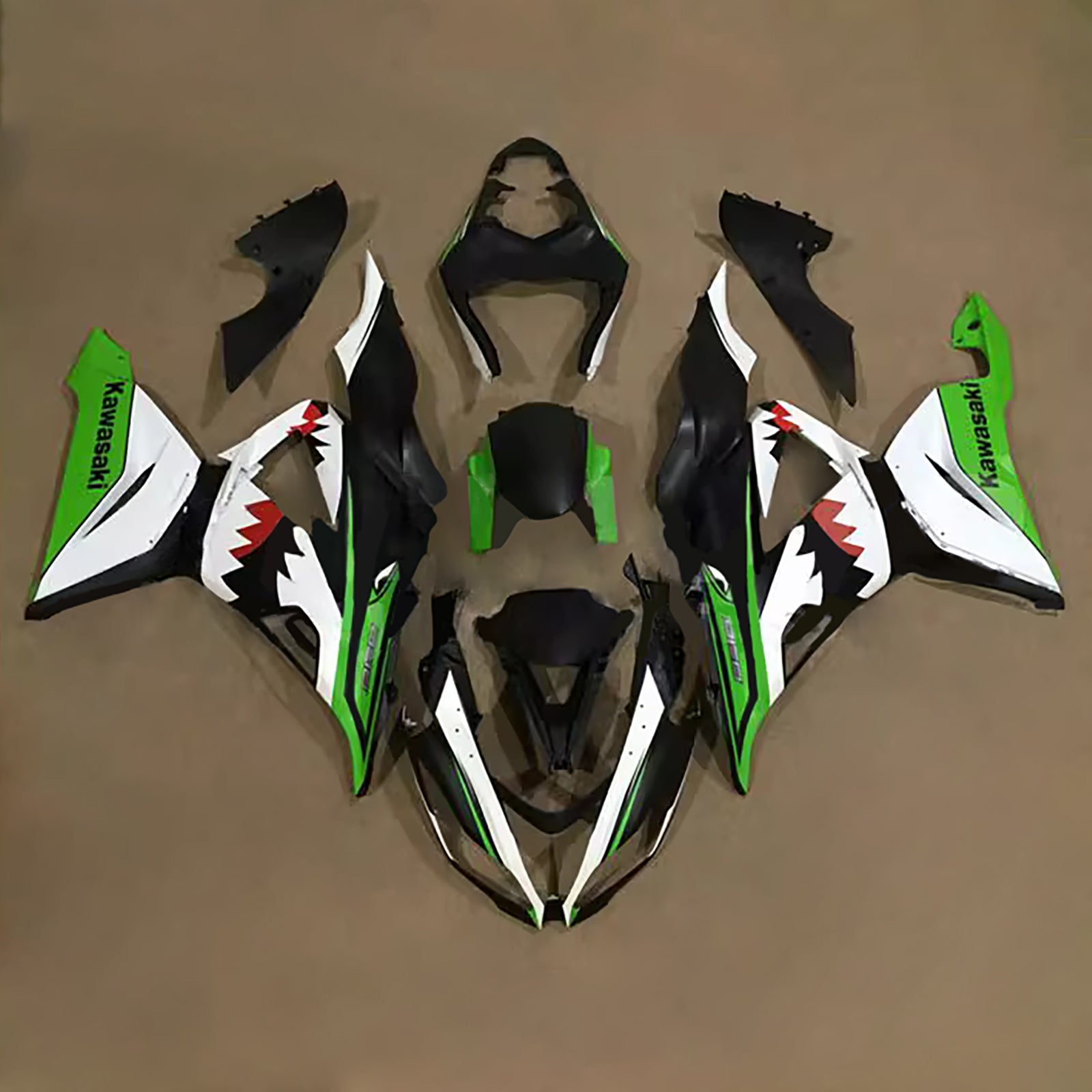 Injection Fairing Kit Bodywork Plastic ABS fit For Kawasaki ZX6R 636 2013-2018
