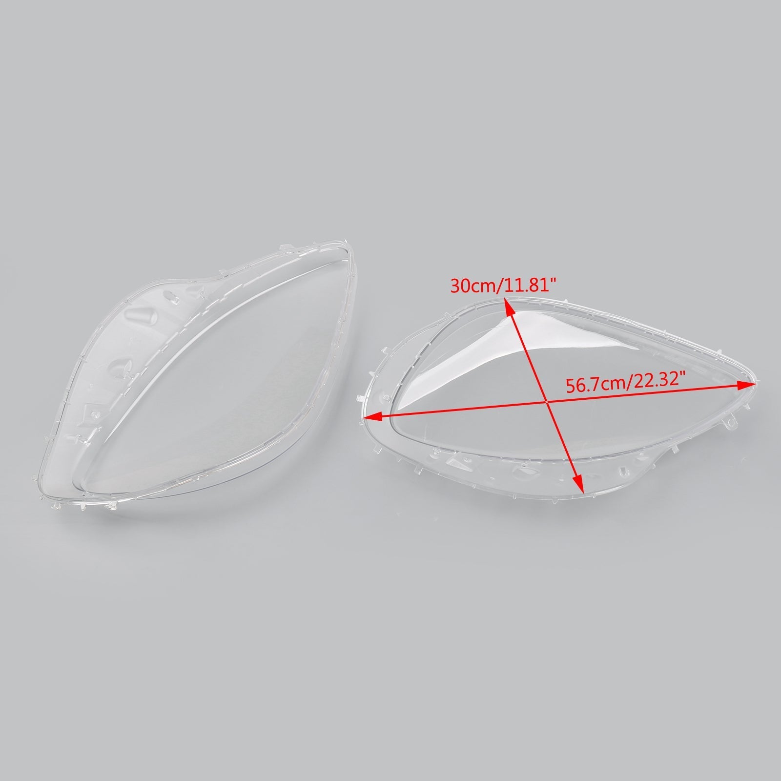 2005-2013 Corvet C6 Headlight Replacement Lens Driver Passenger L+R PAIR Generic