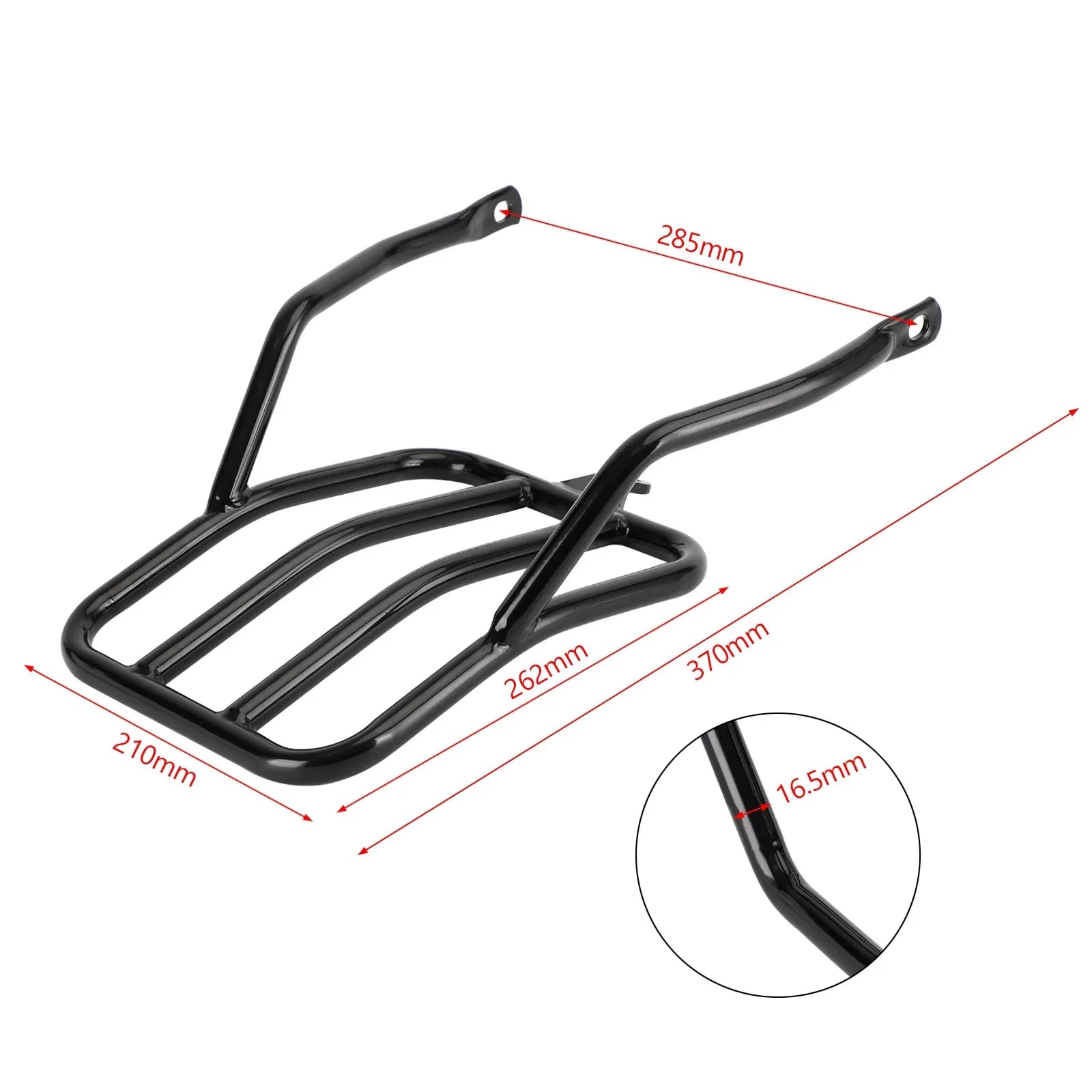 2020-2023 BMW R18 Black Rear Carrier Luggage Rack