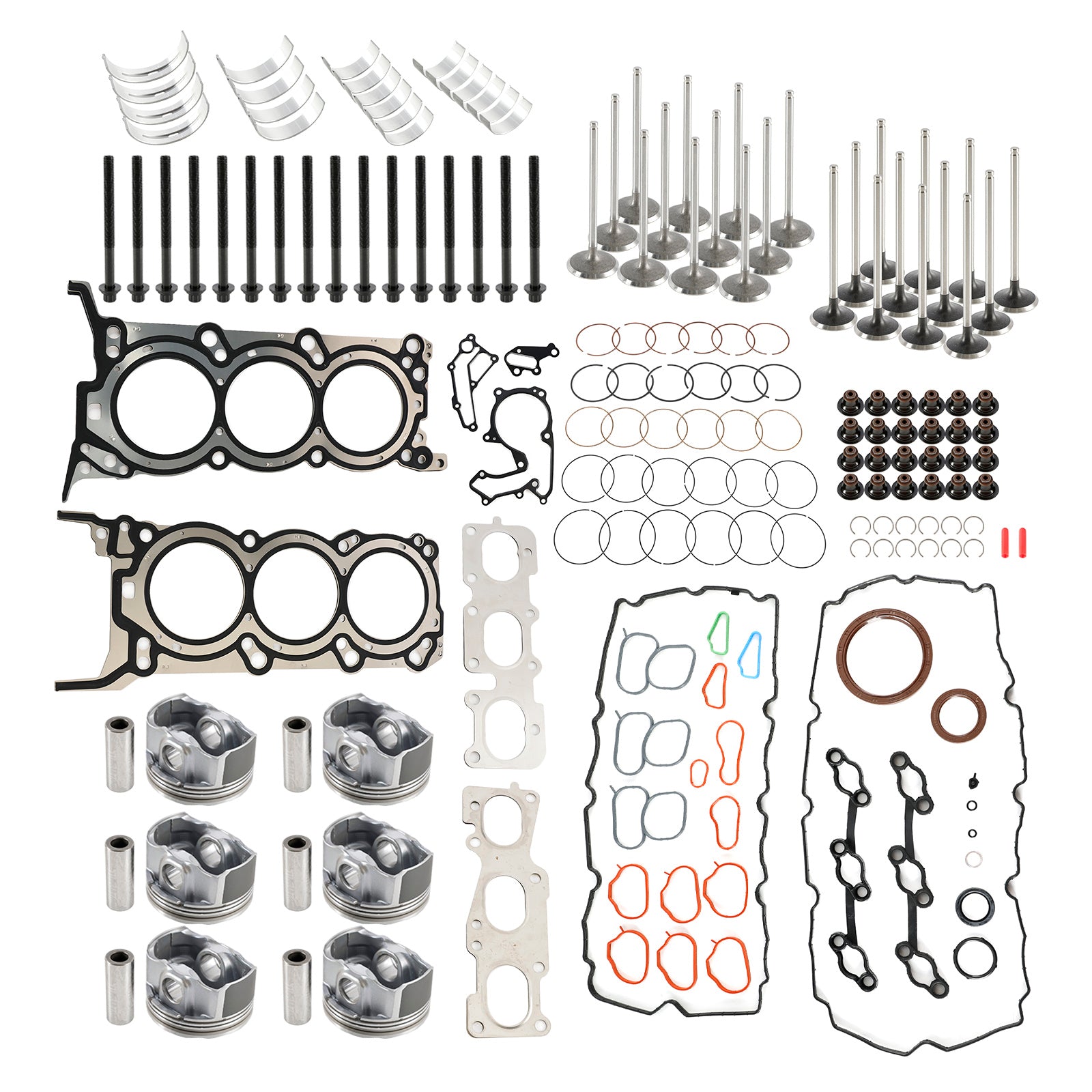 2013-2017 Hyundai Azera 3.3L G6DH 3.3L Engine Rebuild Pistons Gaskets Bearings Kit 209103CP00