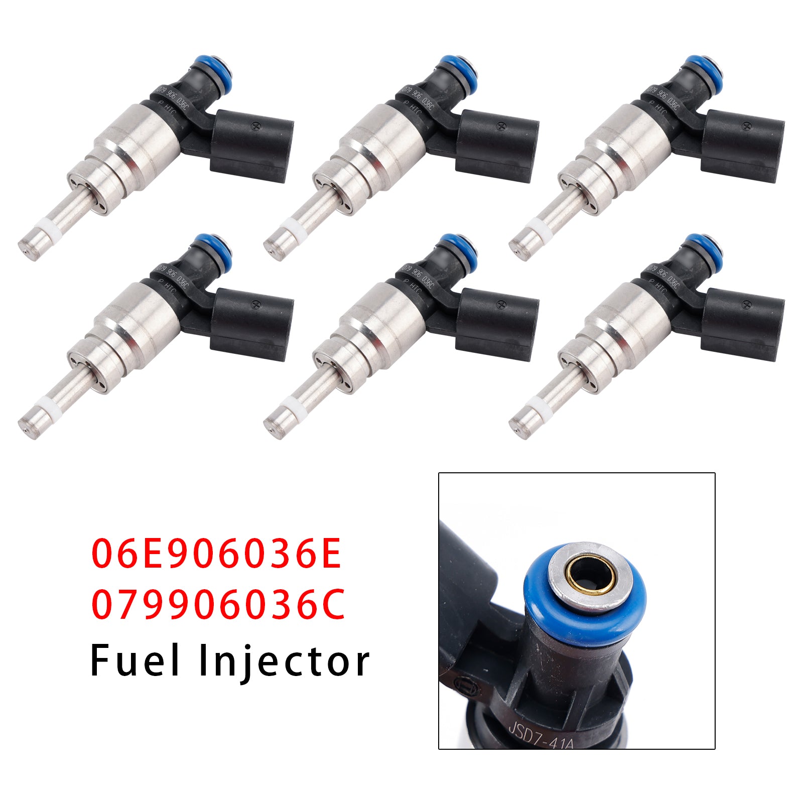 6Pcs Fuel Injector For Audi A4 A5 A6 Q5 3.2L V6 06E906036E 079906036C