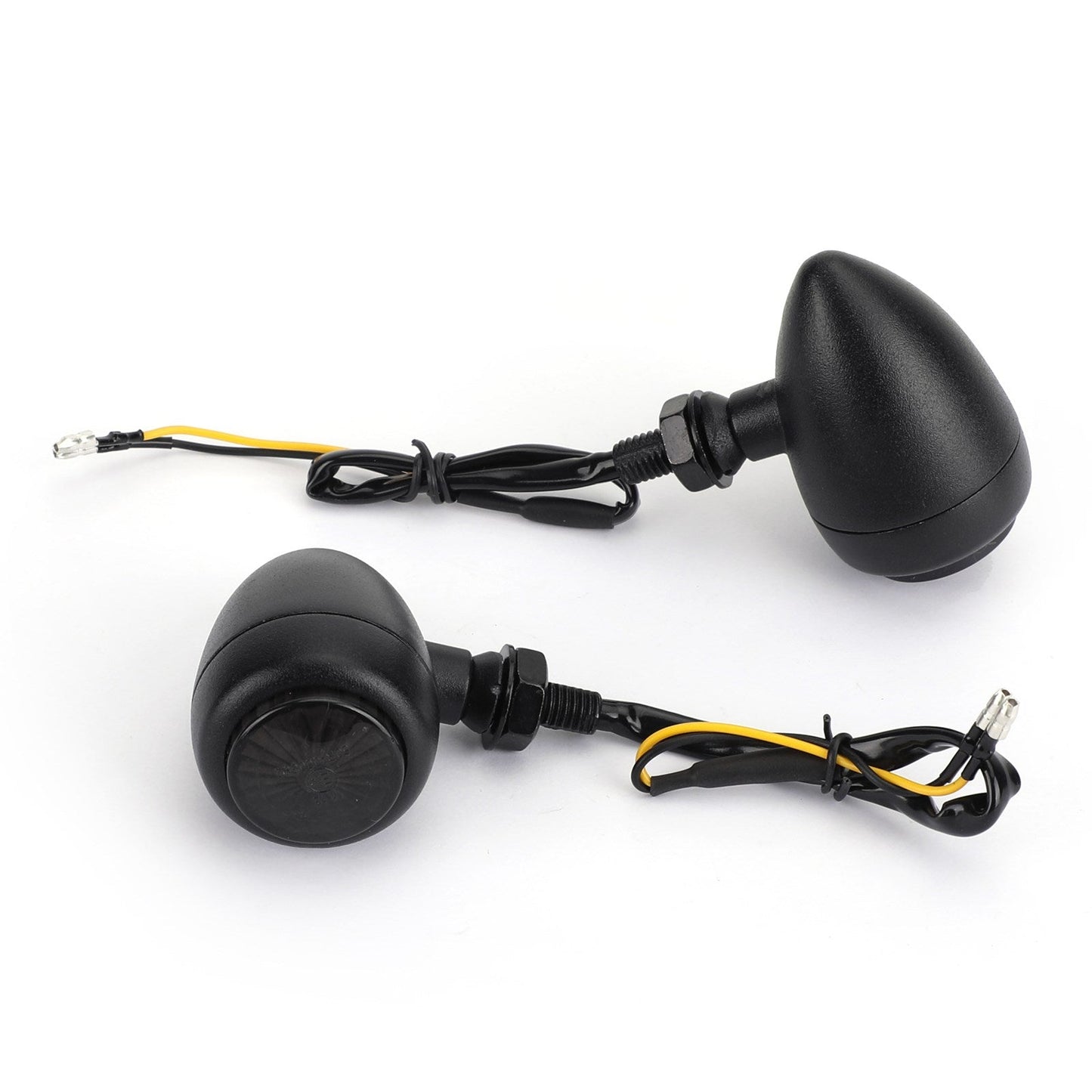 Turn Signals Indicators Fit For Harley Chopper Cafe Racer Black