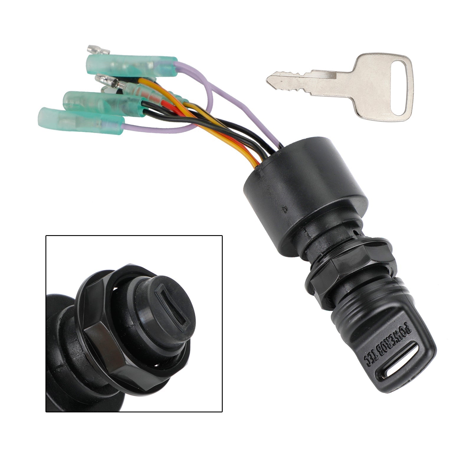 Boat Ignition Key Switch 87-17009A5 Fit for Mercury Outboard by Year Mercury Outboard 2003 18HP 1018203AM Remote Control