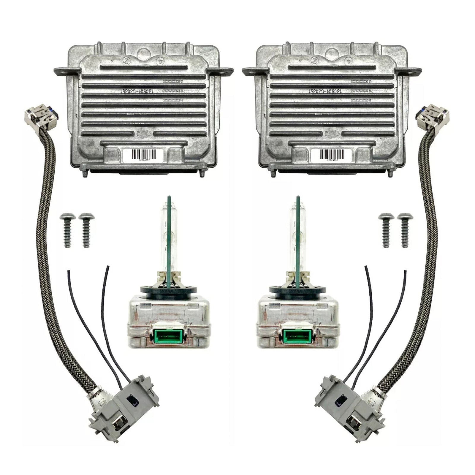 2013-2016 xenon headlights of: GMC Acadia 2x Xenon Ballast & HID D3S Light Bulb Wire Kit Control Unit 13503432