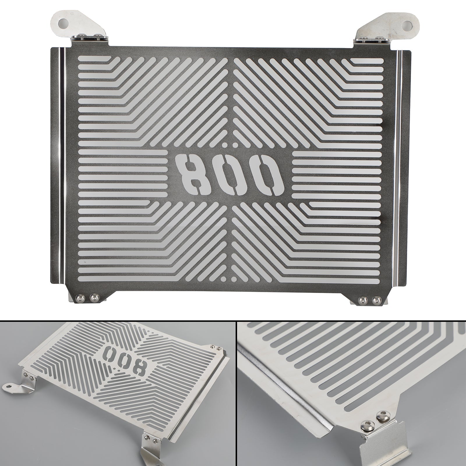 2021-2022 Cfmoto 800Mt Radiator Guard Cover Radiator Protector Metal Silver