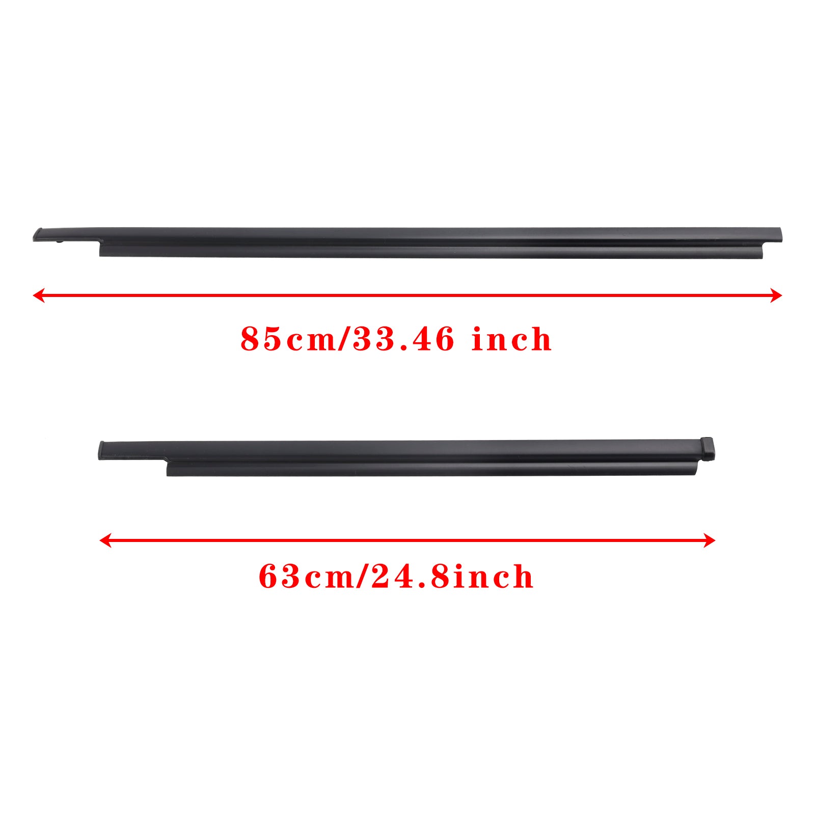 1996-2001 TOYOTA 4RUNNER 4PCS Door Glass Belt Outer Molding Weatherstrip