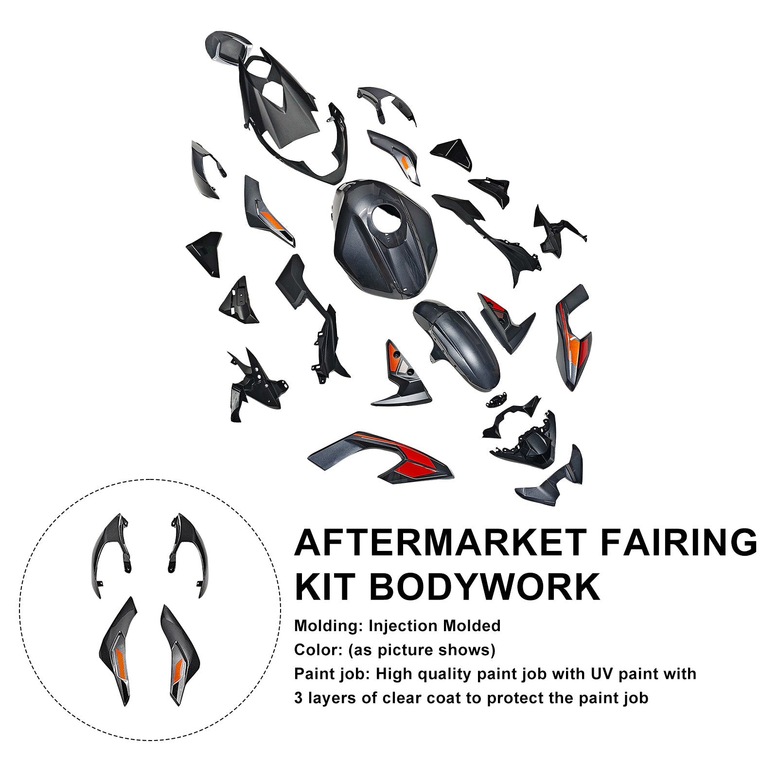 Injection Bodywork Fairing Kit for Street Triple 765 R/RS 2023-2025
