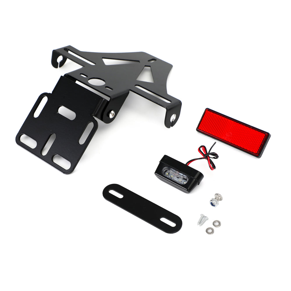 Universal Motorcycle Adjustable Angle License Number Plate Frame Holder Bracket Generic