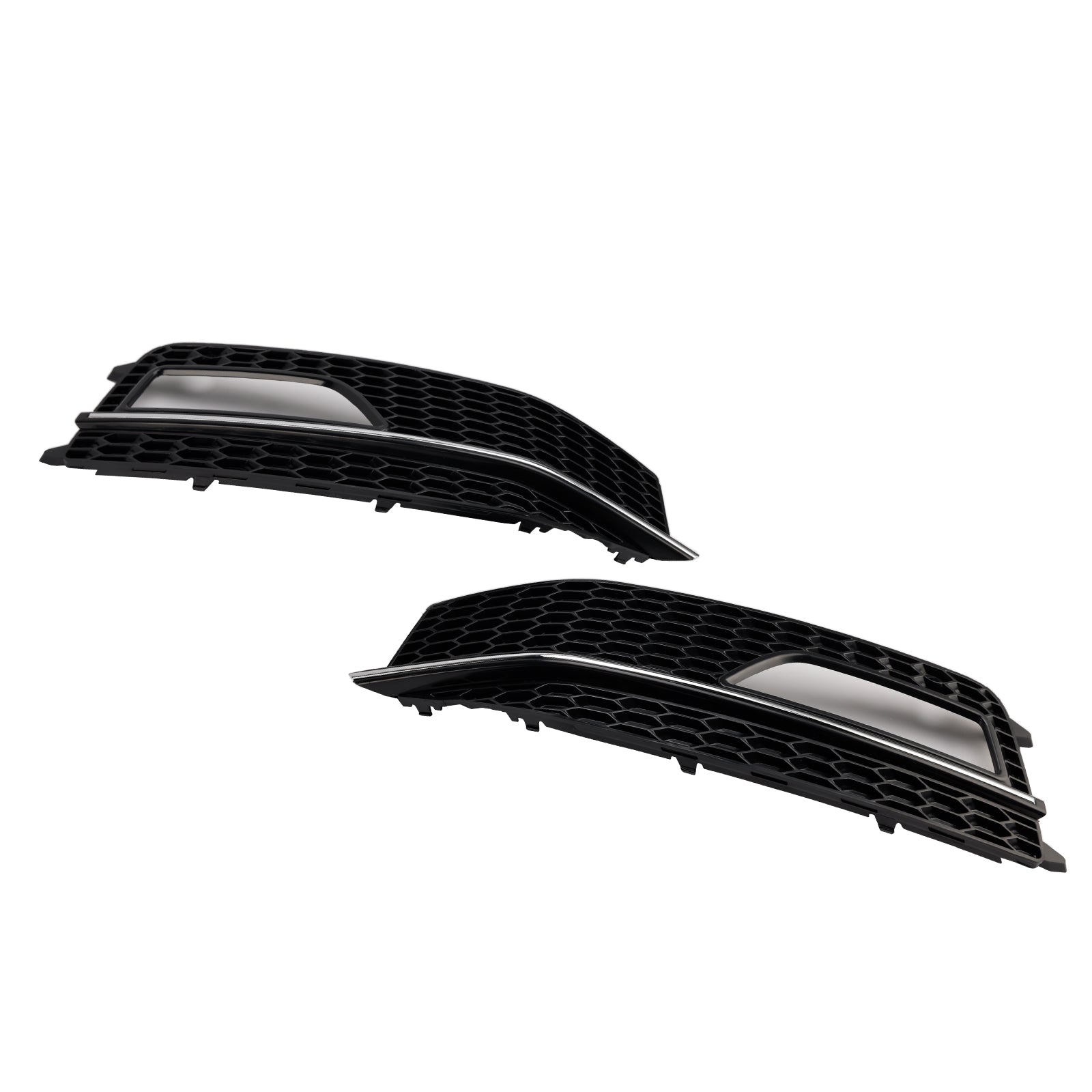 2013-2015 Audi A4 S-line S4 2PCS Bumper Fog Light Lamp Cover Grill Grille 8K0 807 682M
