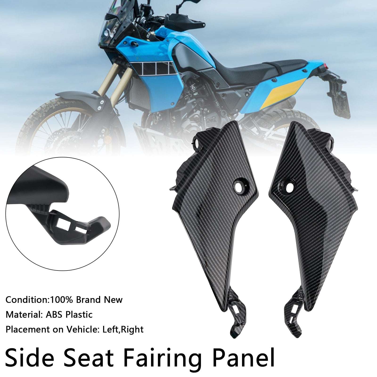 2019-2024 Yamaha Tenere 700 Side Seat Fairing Panel Cowl