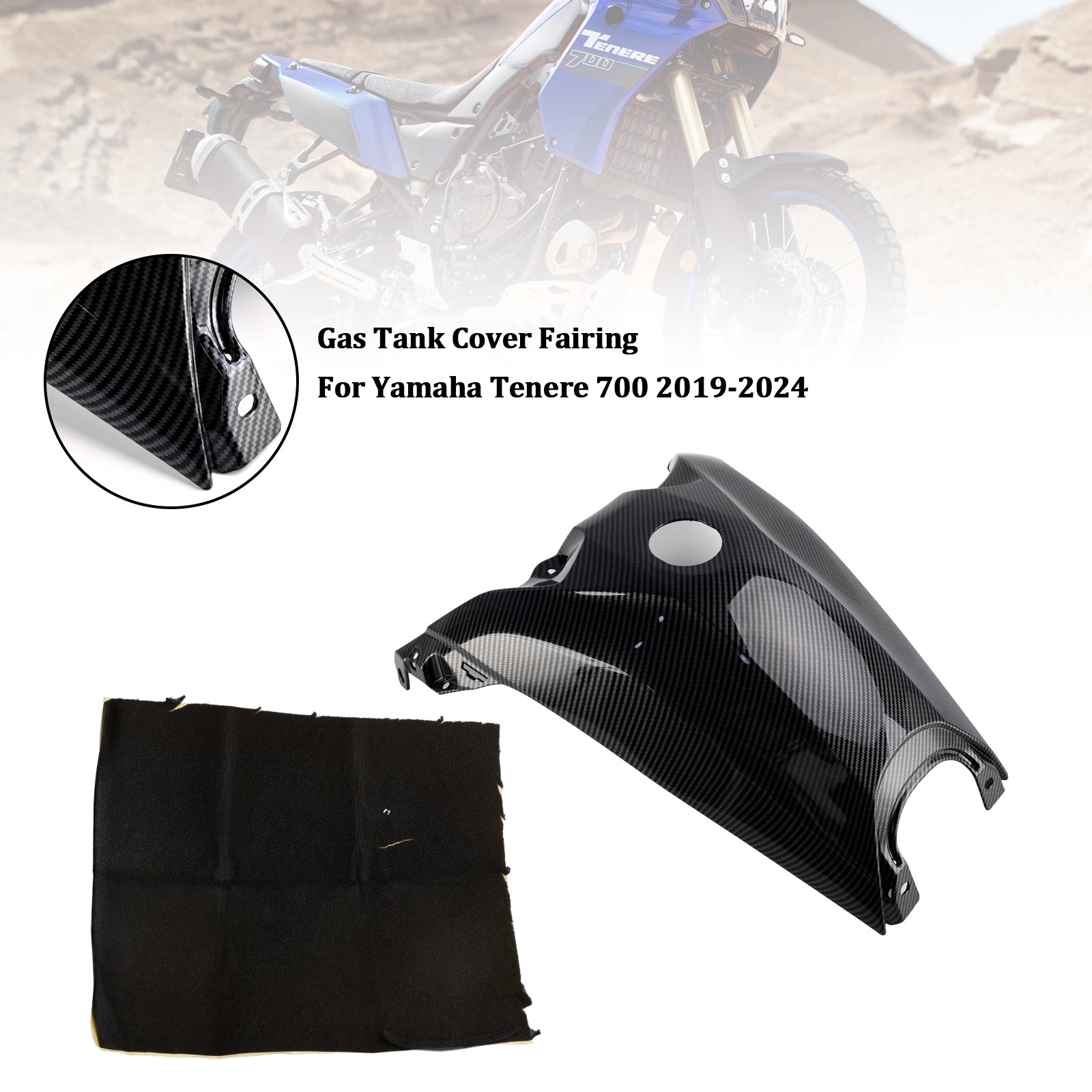 2019-2024 Yamaha Tenere 700 Gas Tank Cover Guard Fairing Protector
