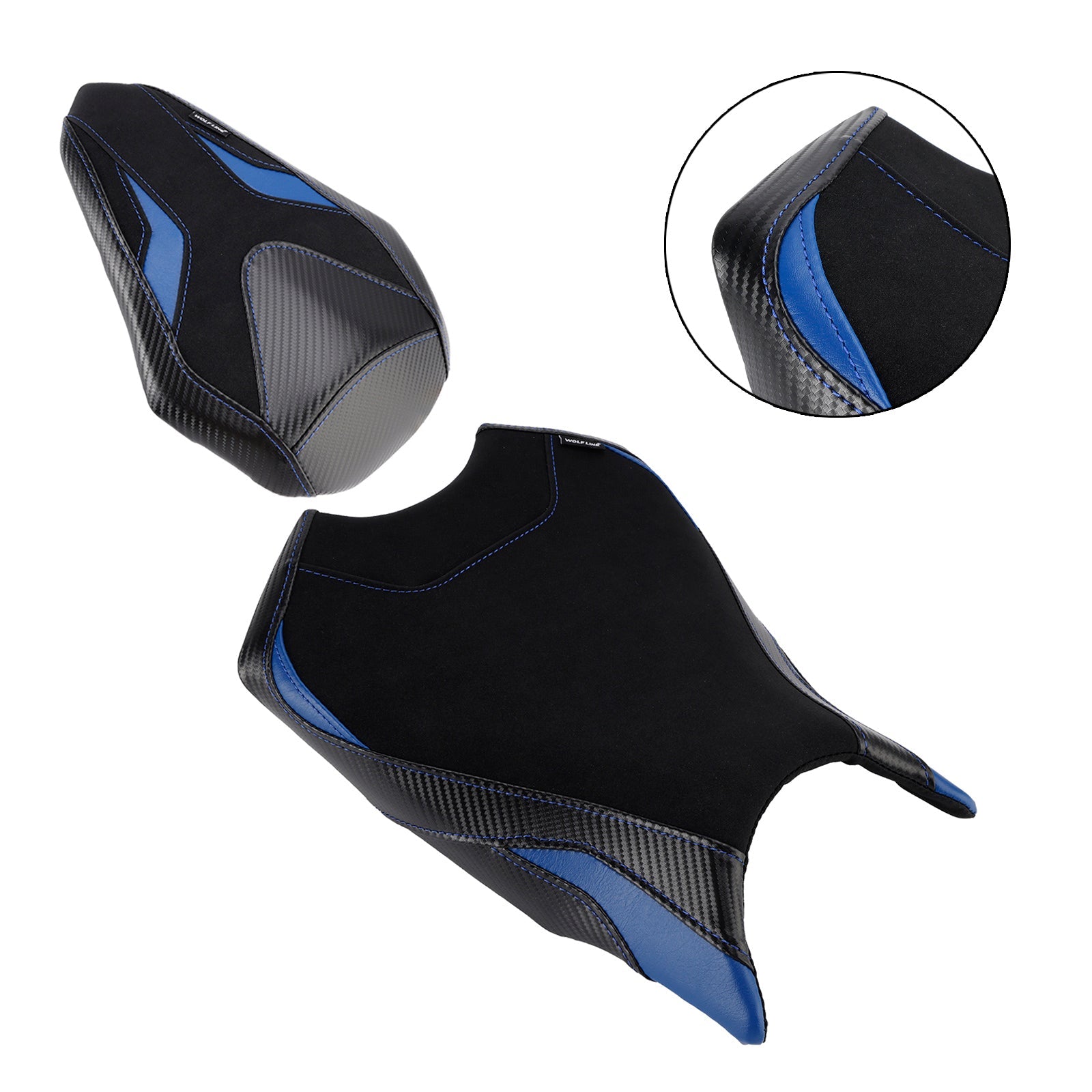 2017-2024 2023 For Honda Cbr250Rr Front&Rear Raider Passenger Cushion Kit Blue