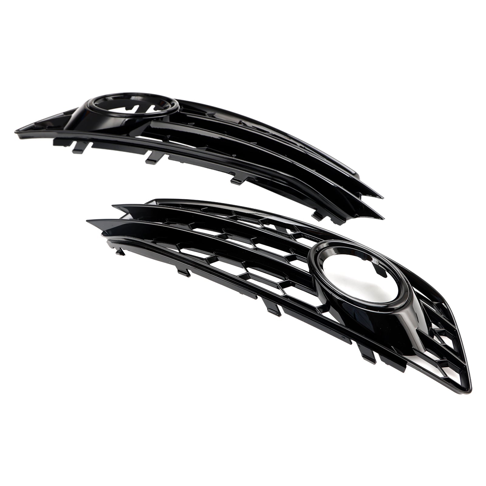 2009 2010 2011 2012 Audi A3 8P S-Line Honeycomb Front Bumper Fog Light Grill Cover
