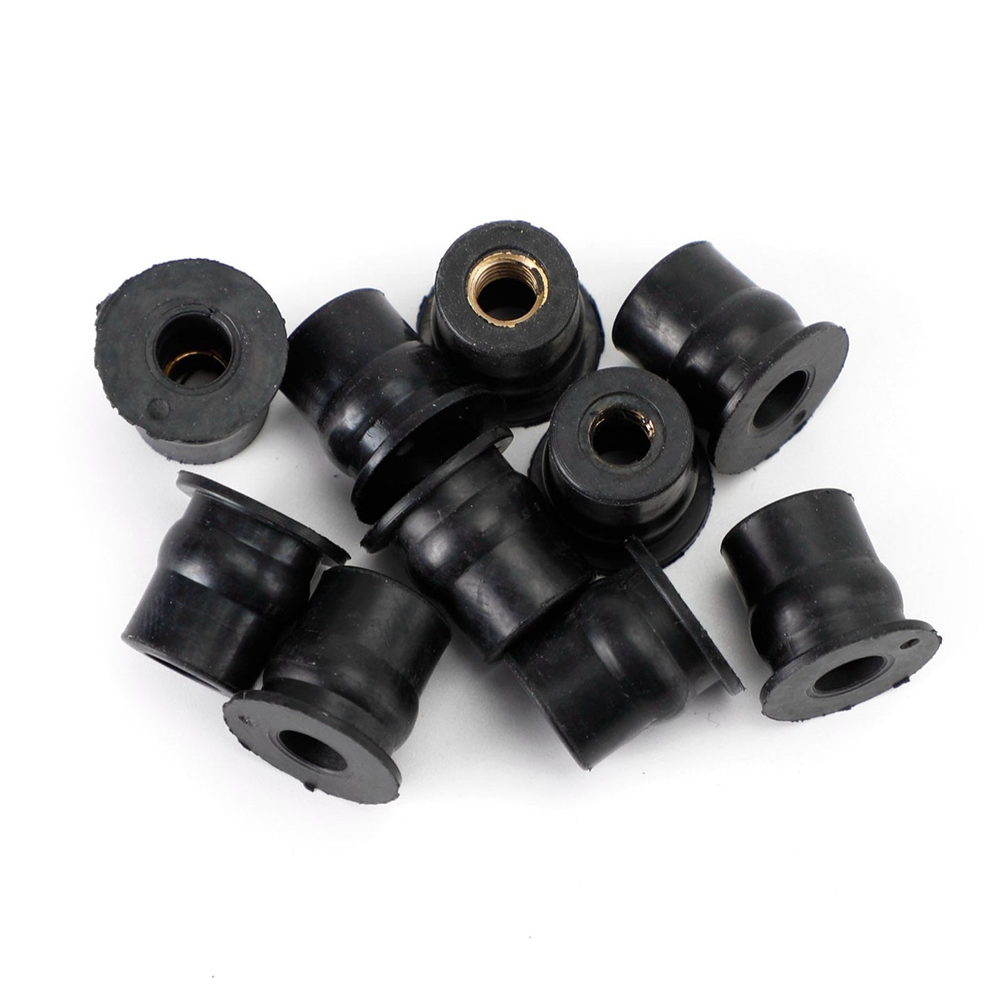 10 Quantity M6 Rubber Well Nut Windscreen & Fairing 6mm Wellnuts Fits 13mm Hole