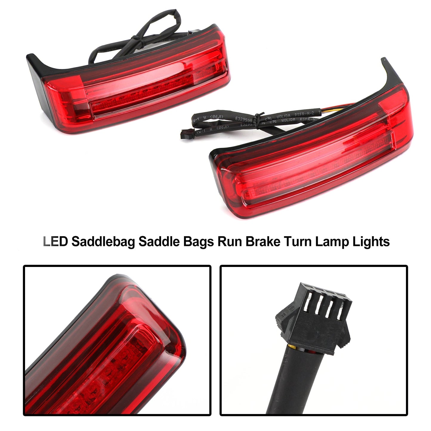 14-21 Touring Generic LED Saddlebag Saddle Bags Run Brake Turn Lamp Lights For