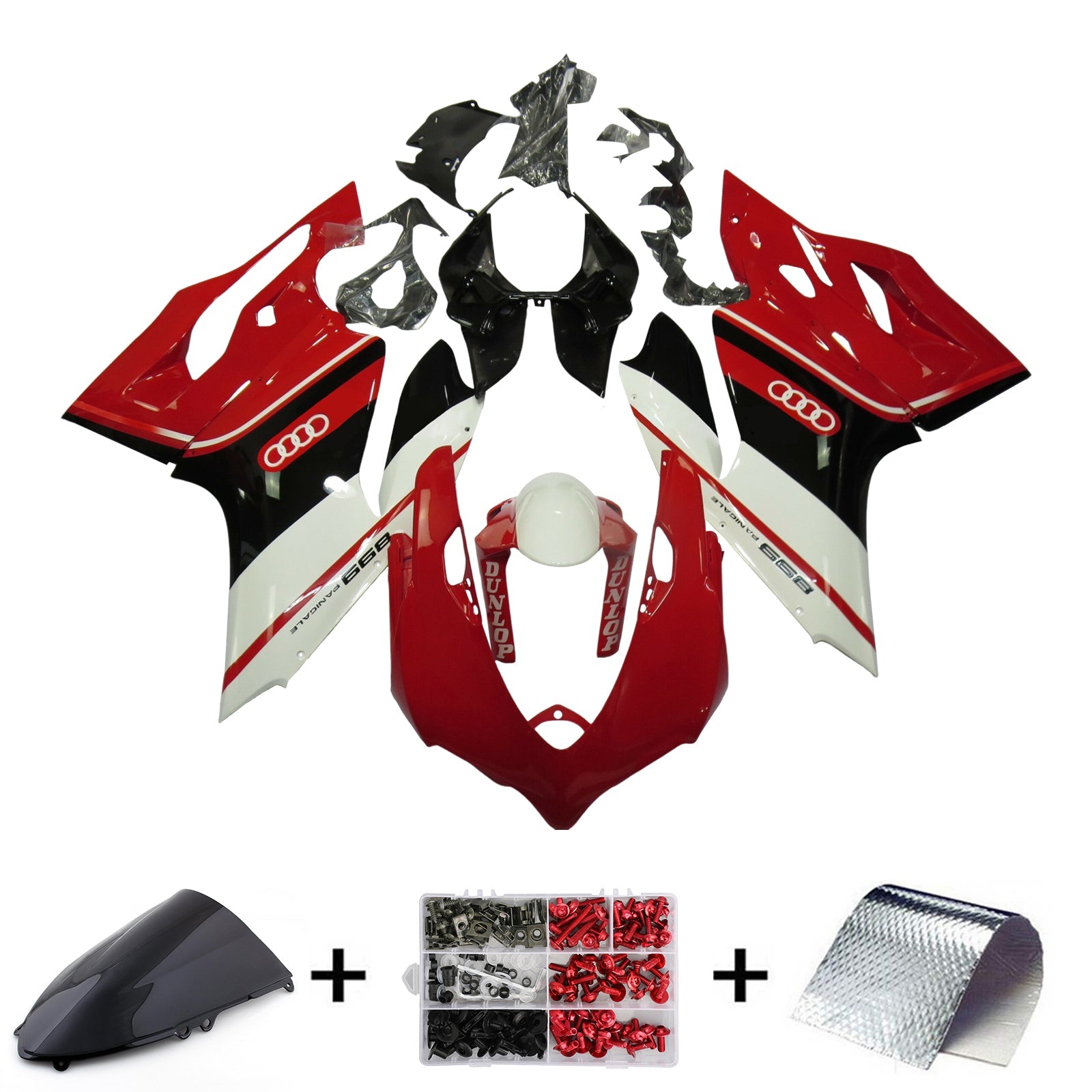 2012-2015 Ducati 1199 Injection Fairing Kit Bodywork Plastic ABS