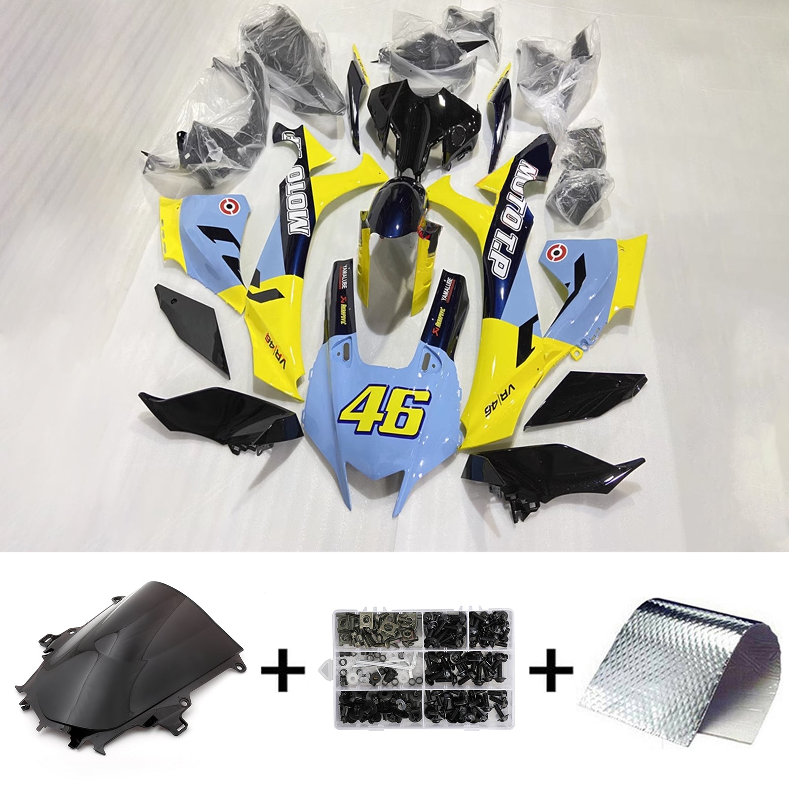 2020-2025 Yamaha YZF R1 Injection Fairing Kit Bodywork Plastic ABS #101