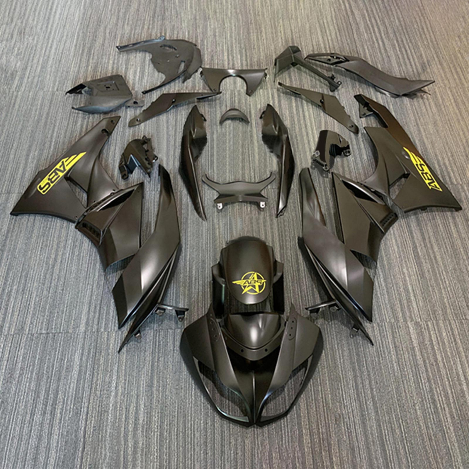 2009-2012 Kawasaki ZX6R 636 Fairing Kit Bodywork Plastic ABS