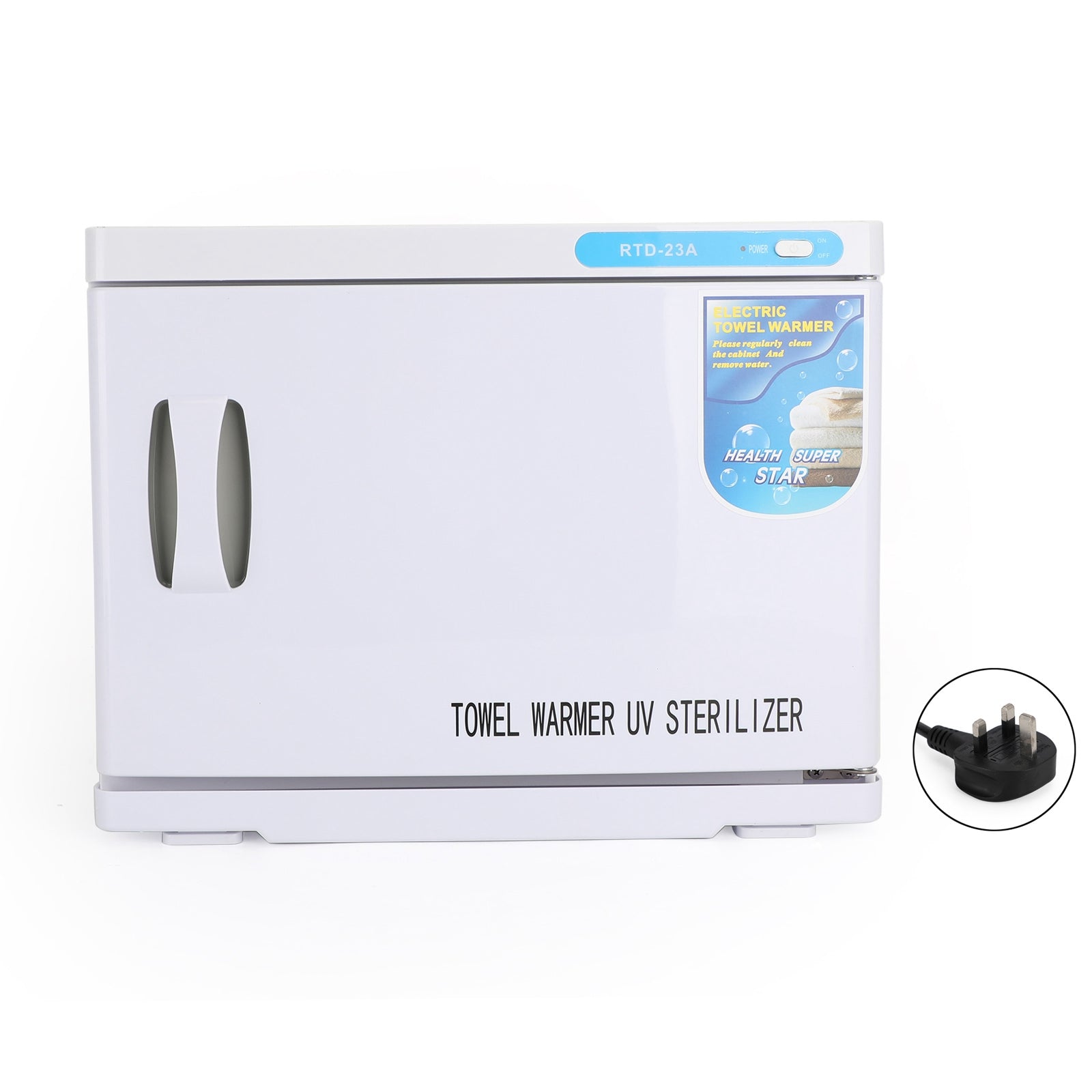UV Sterilizer Box 23L Hot Towel Warmer Cabinet Facial Salon Beauty Equipment