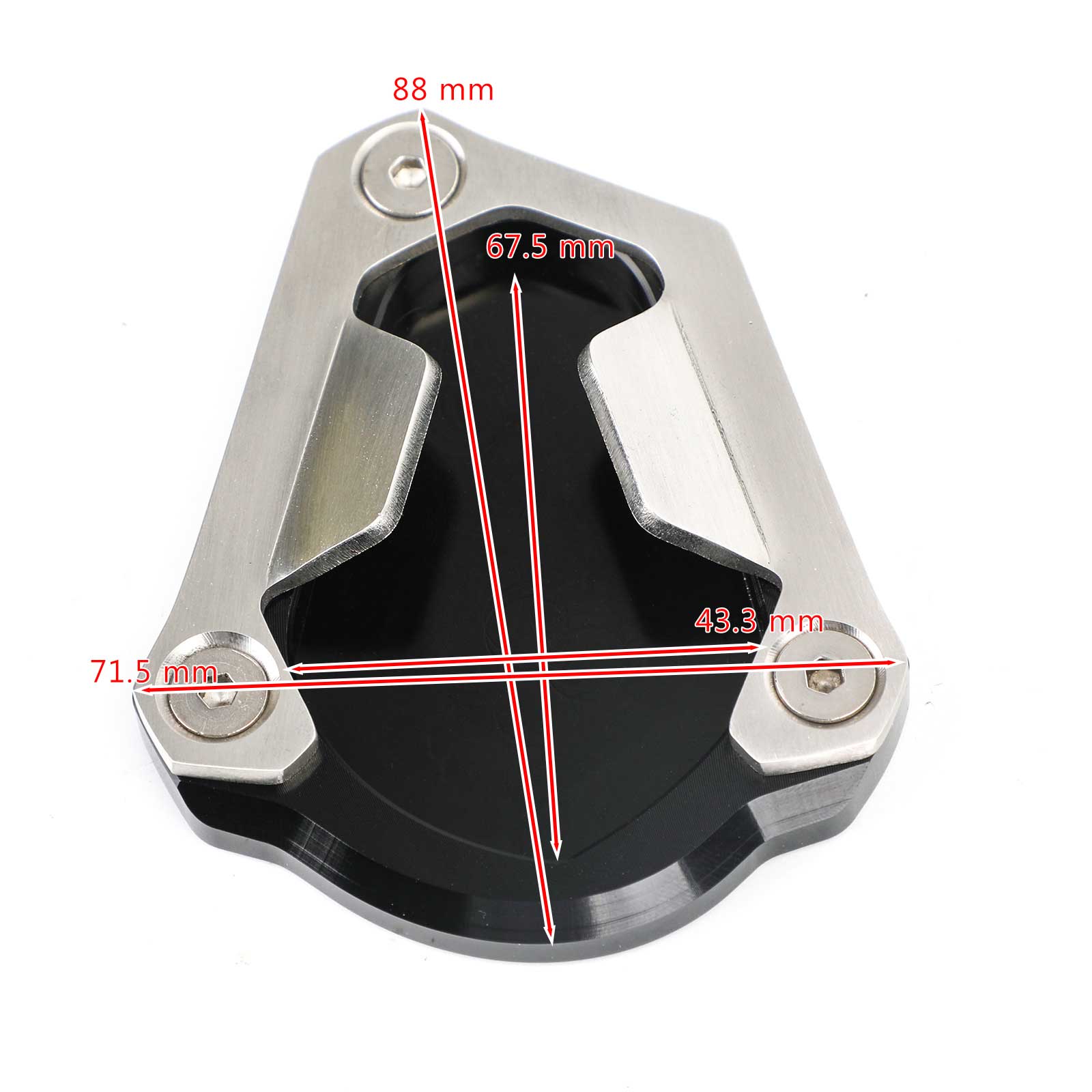 2019-2020 TRIUMPH Scrambler 1200XC 1200XE Kickstand Sidestand Plate Pad Generic