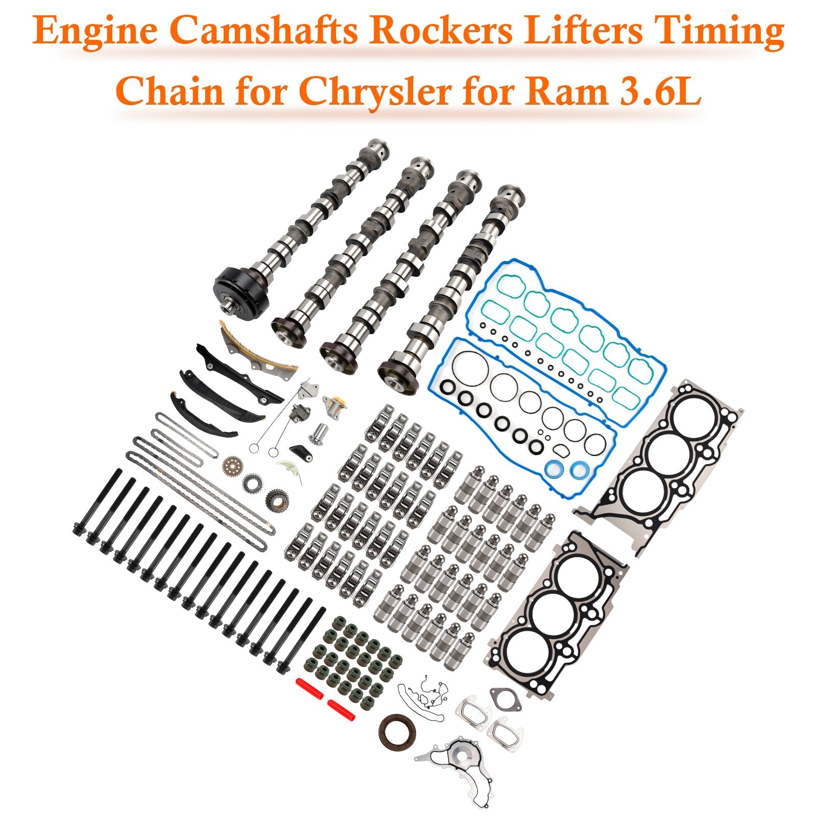 2011-2016 Chrysler 200 3.6L V6 Engine Camshafts Rockers Lifters Timing Chain