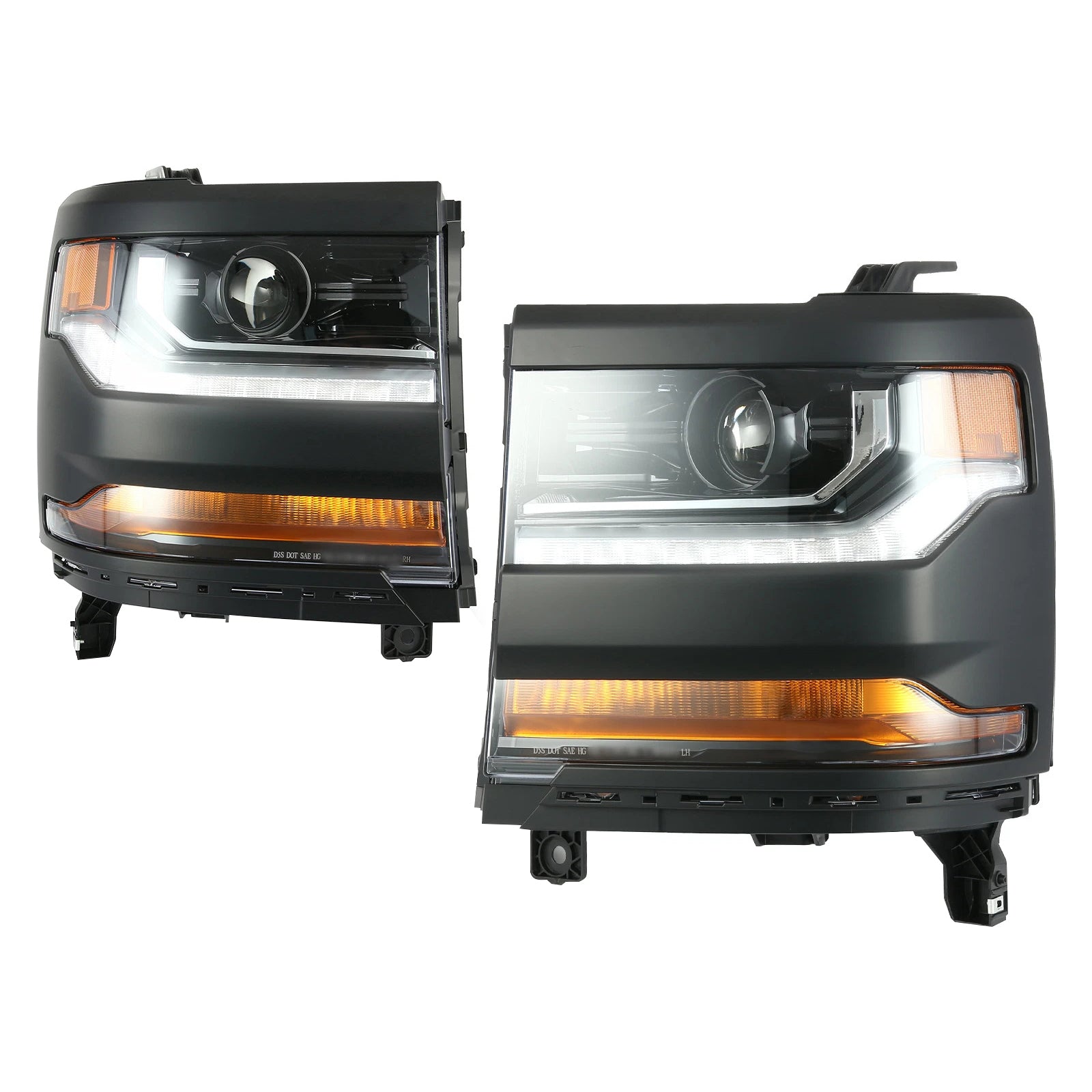 2016-2019 For Chevy Silverado 1500 Left+Right HID Xenon Projector Headlight 84388631 84181565