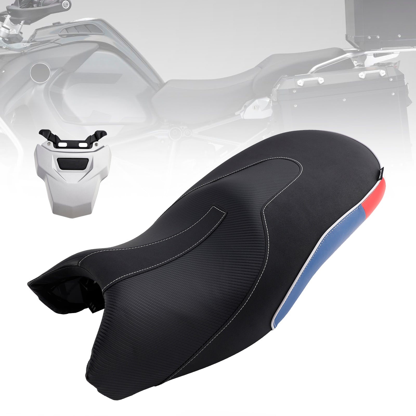 Replace Front Rear Driver Passenger Seat Blue For Bmw R1200Gs 13-18 R1250Gs