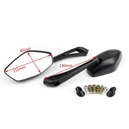 Universal Rear Side Rearview Mirrors Motorcycle Scooter Street Bike 8mm 10mm Generic