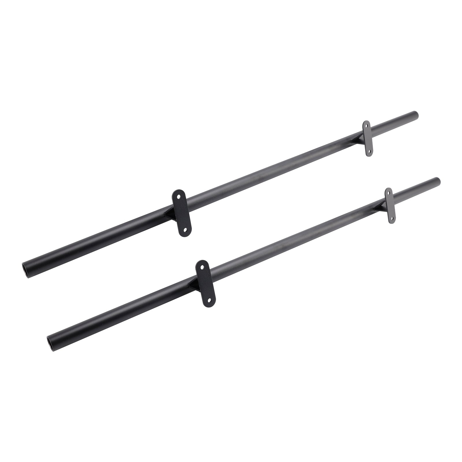 Rolling Library Sliding Ladder Hardware Kit Floor Roller with Brake 6.6FT Round Tube