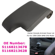 Gray Center Console Armrest Cover Lid For BMW 3 Series E46 1999-2004 M3