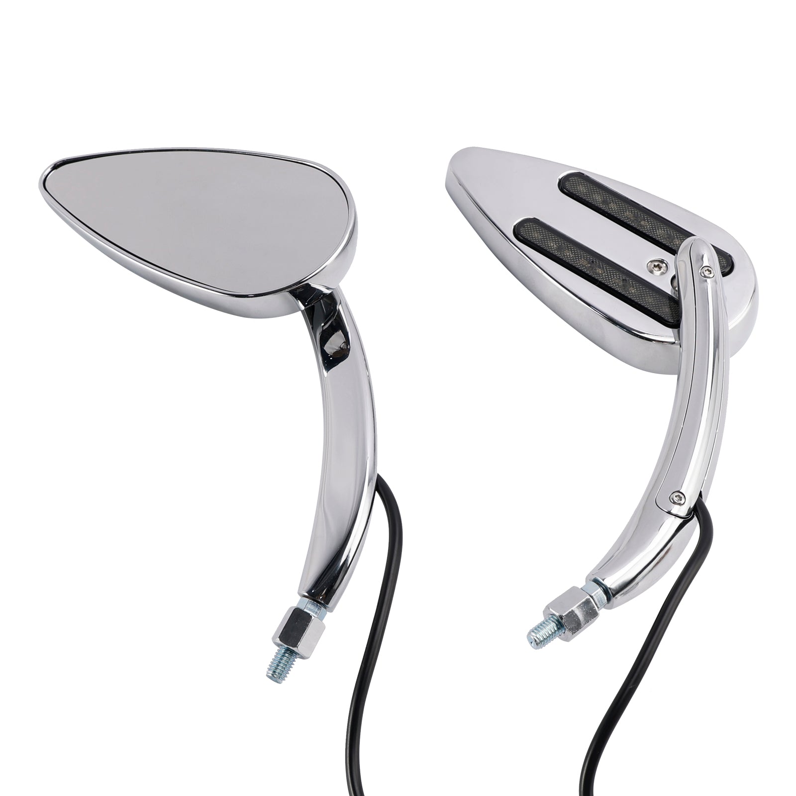 1990-2021 Electra Street Road Glide Chrome Custom LED Turn Signal Mirrors