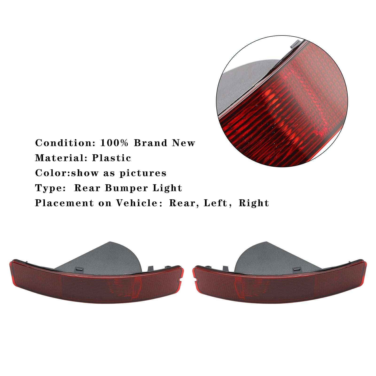 2003-2006 Volvo XC90 Left+Right Rear Tail Fog Light Reflector 8693008 8693009