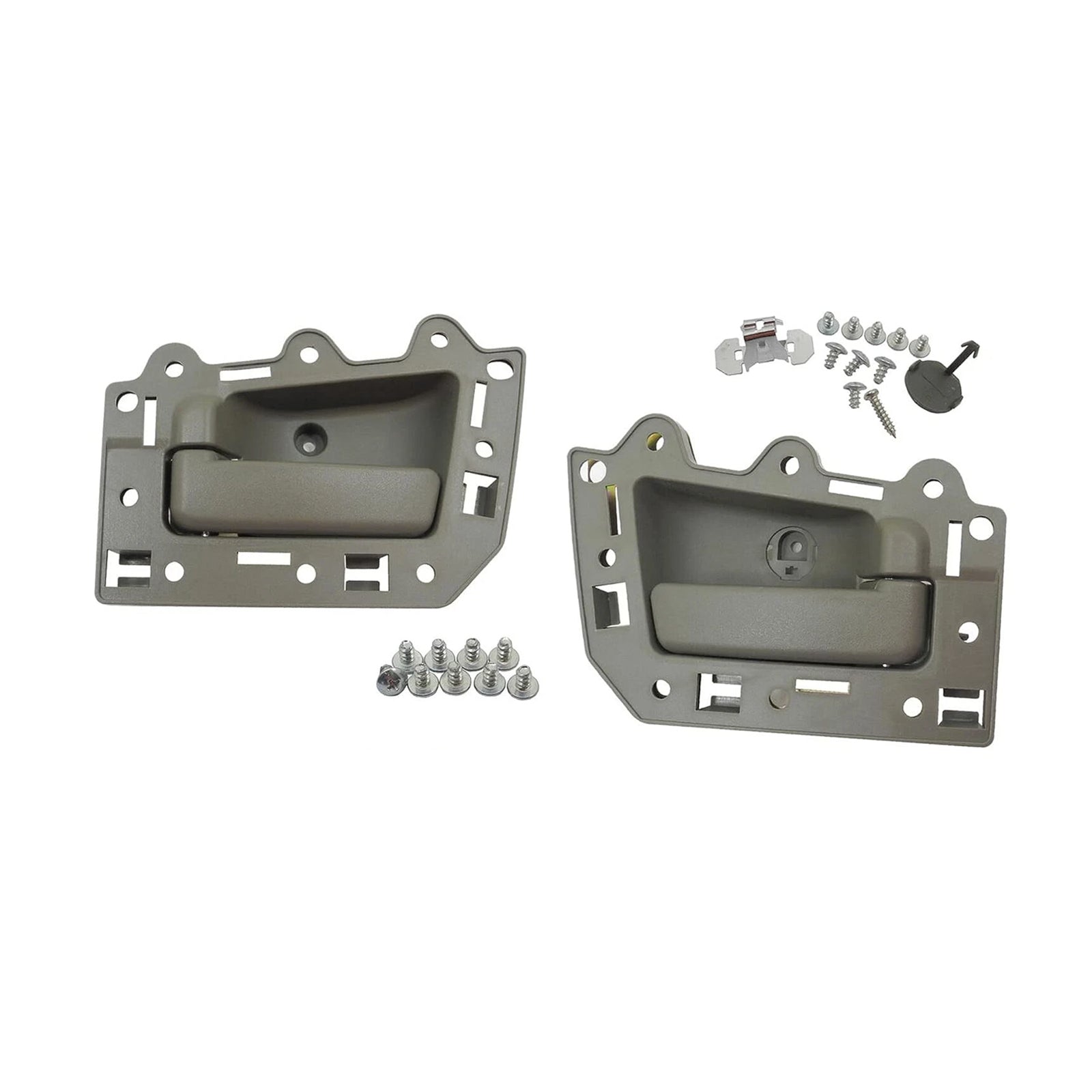 4pcs Front Rear LH&RH Inside Inner Door Handle Gray For Jeep Grand Cherokee 2005-2011