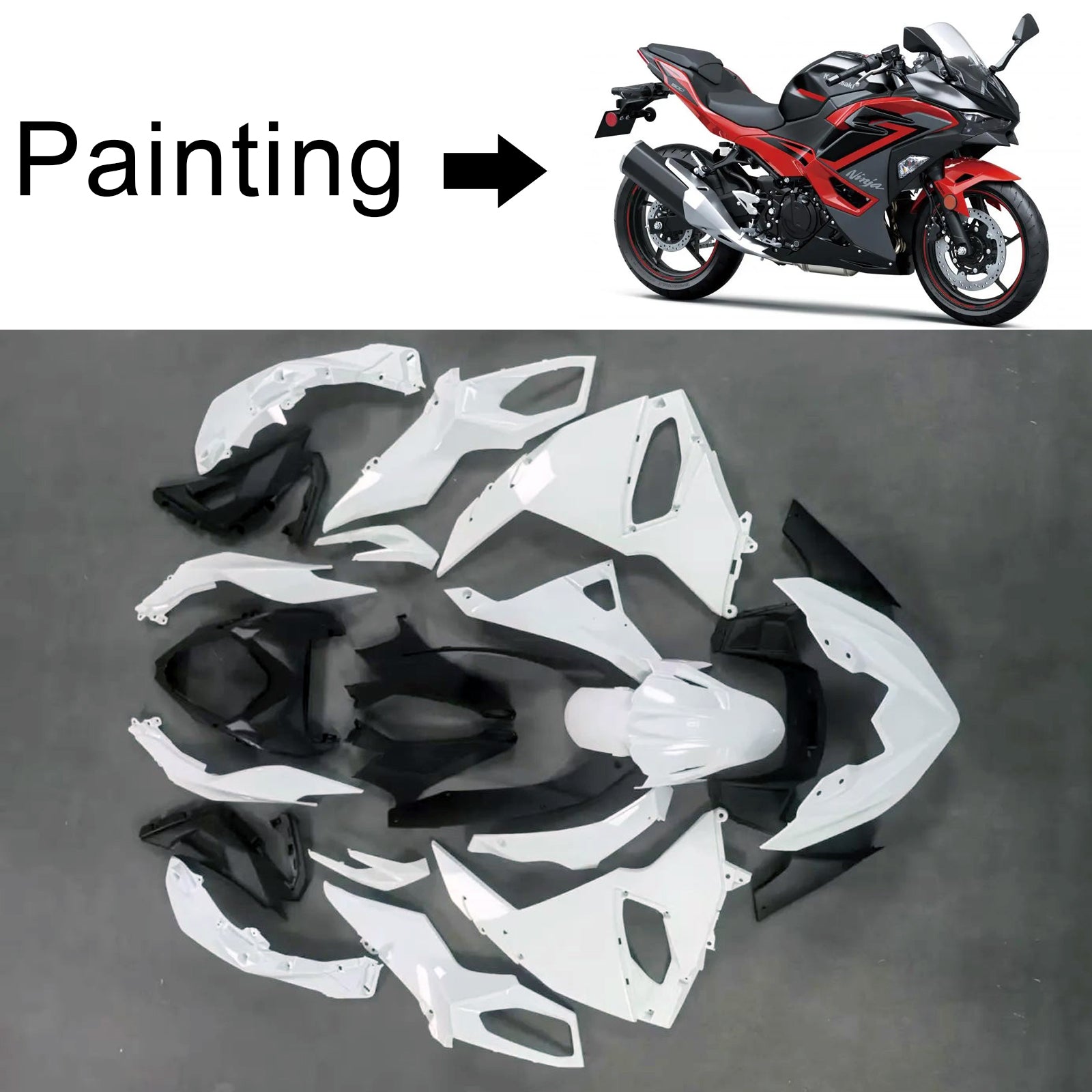 2020-2025 Kawasaki Ninja 500 Injection Fairing Kit Bodywork ABS