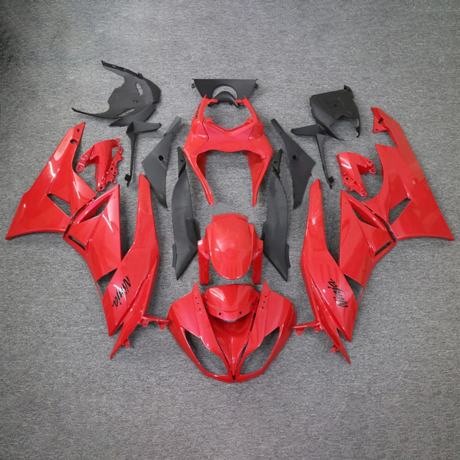 2009-2012 Kawasaki ZX6R 636 Fairing Kit Bodywork Plastic ABS