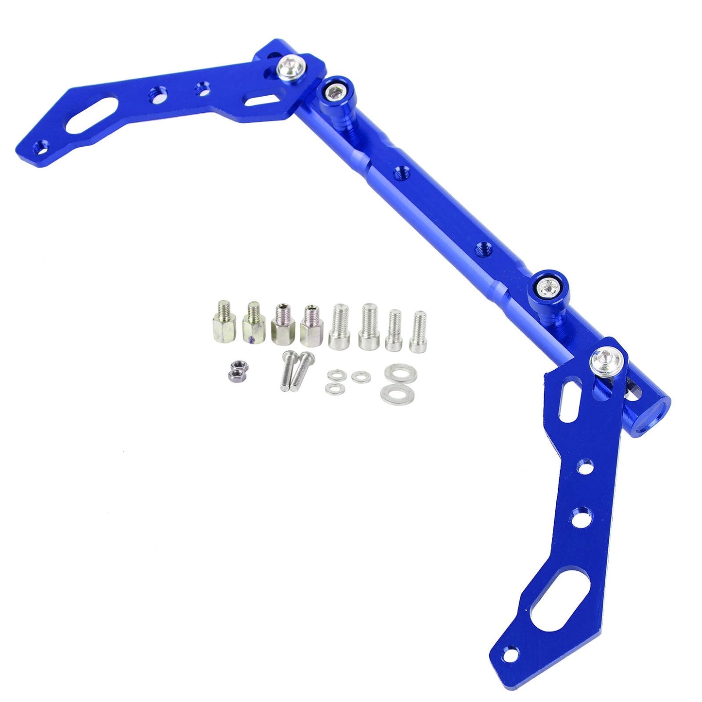 Cnc Adjustable Balance Cross Handle Bar Aluminum Lever Blue Fits For Motor Generic