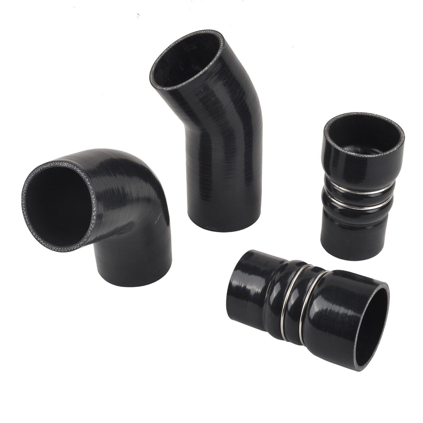 3" Intercooler Pipe Boot Kit for GM 6.6L LB7 Duramax Diesel 2002-2004 Black