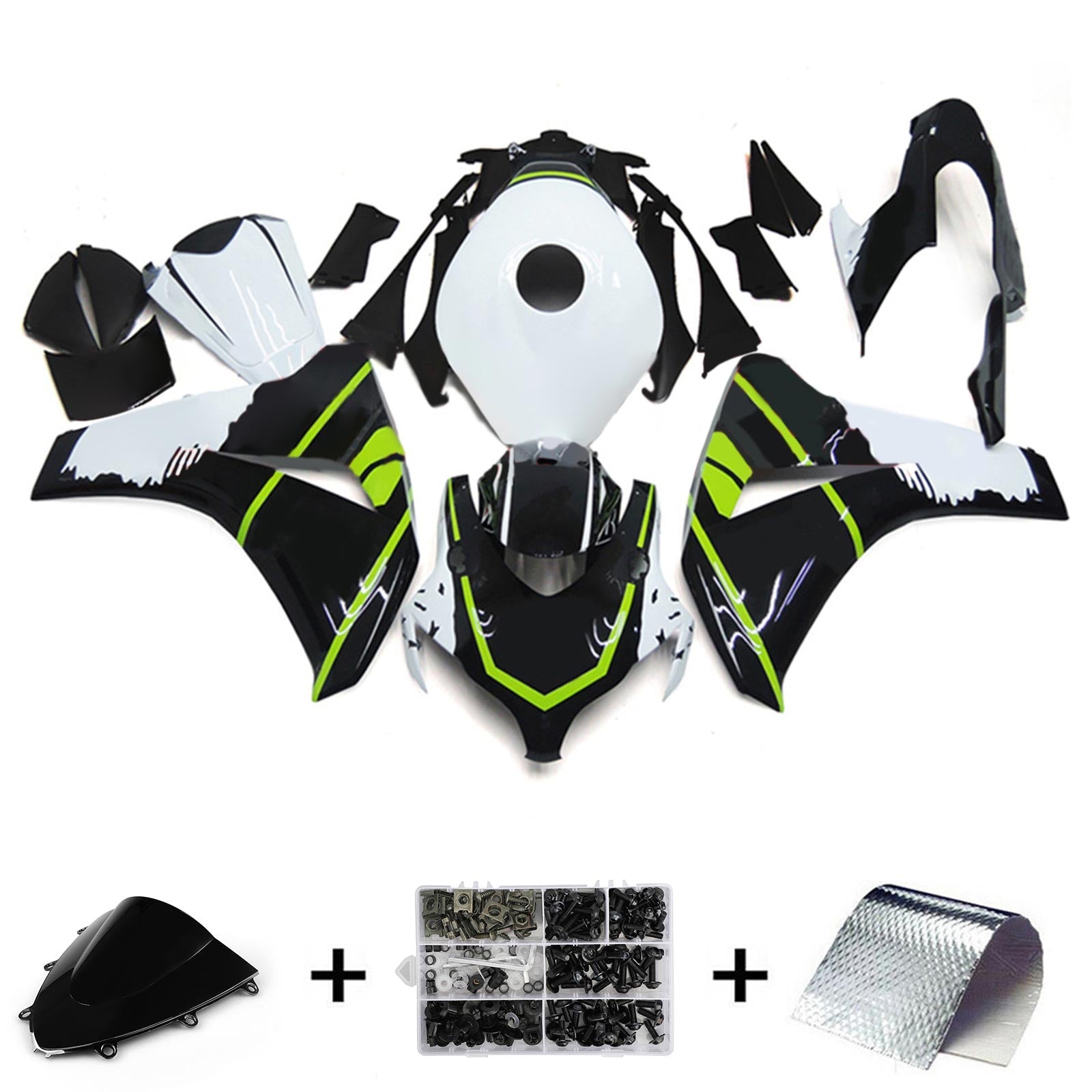 2008-2011 Honda CBR1000RR Injection Fairing Kit Bodywork Plastic ABS#189