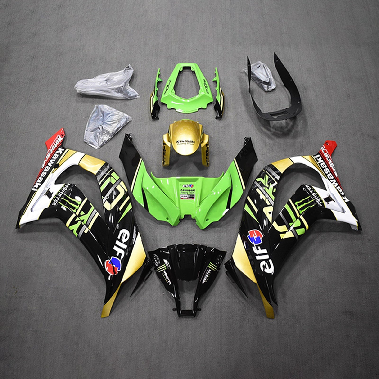Injection Fairing Kit Bodywork Plastic ABS fit For Kawasaki ZX10R 2011-2015