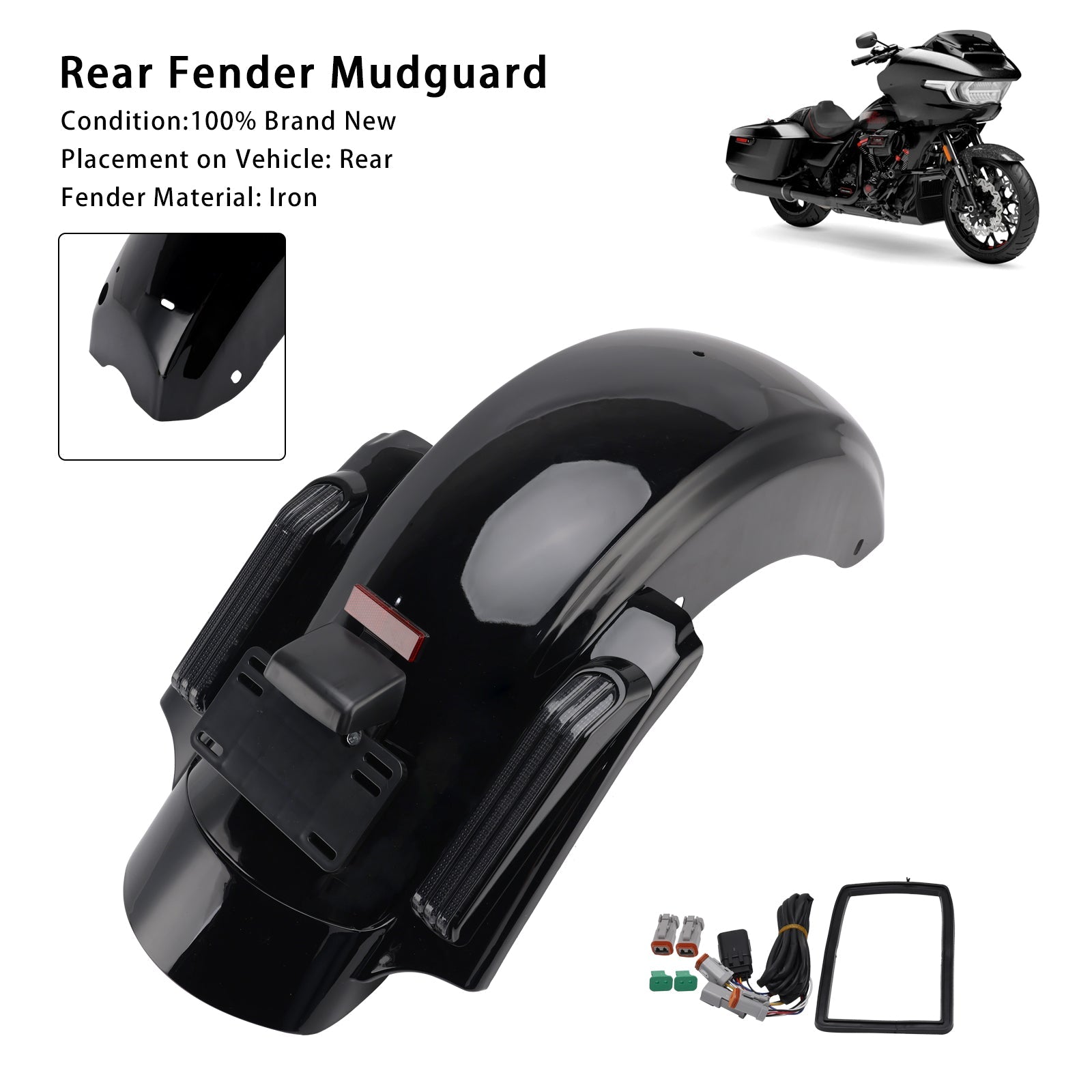 2024-2025 Harley Touring Road Glide FLTRX Rear Fender System
