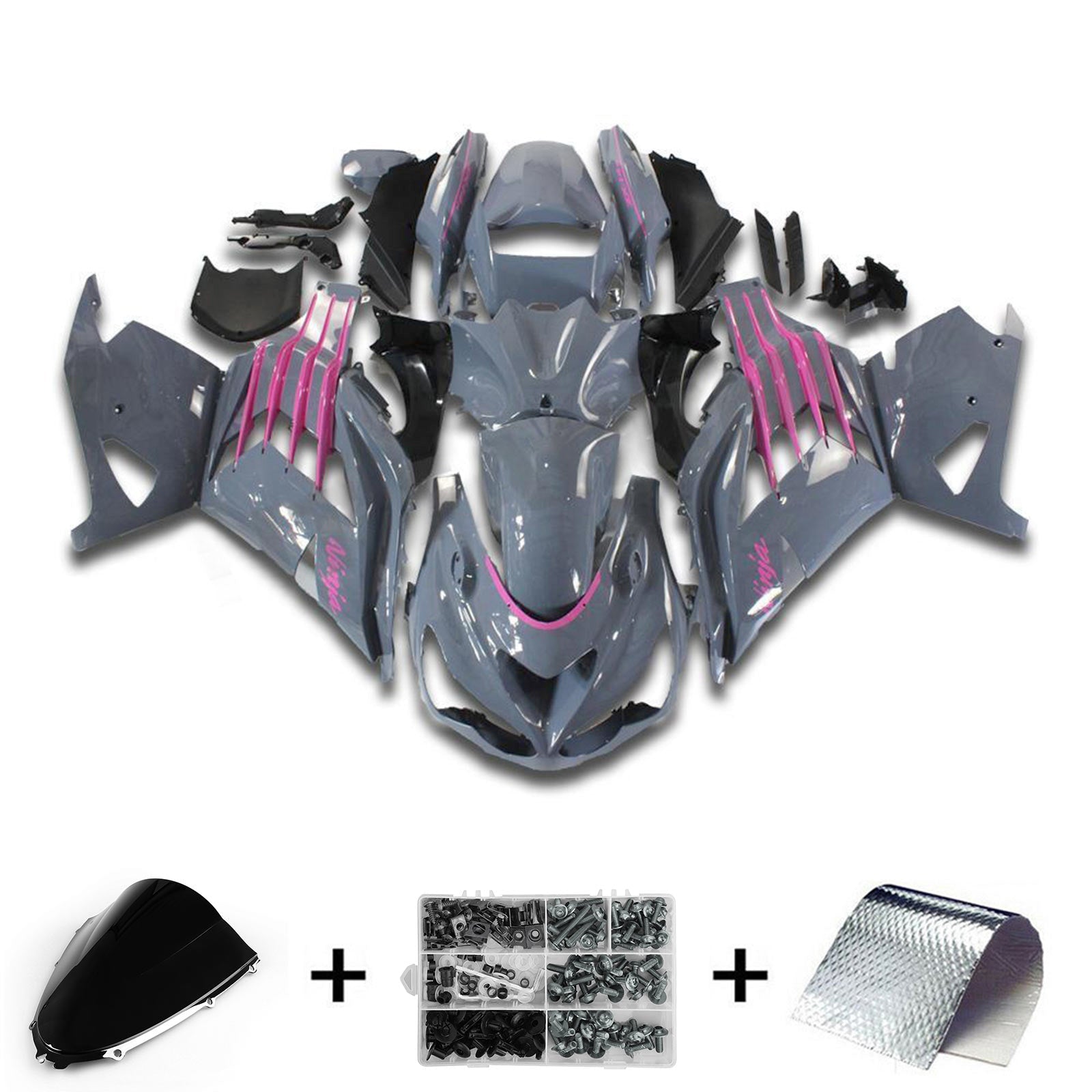 2012-2026 Kawasaki ZX14R Injection Fairing Kit Bodywork Plastic ABS #104