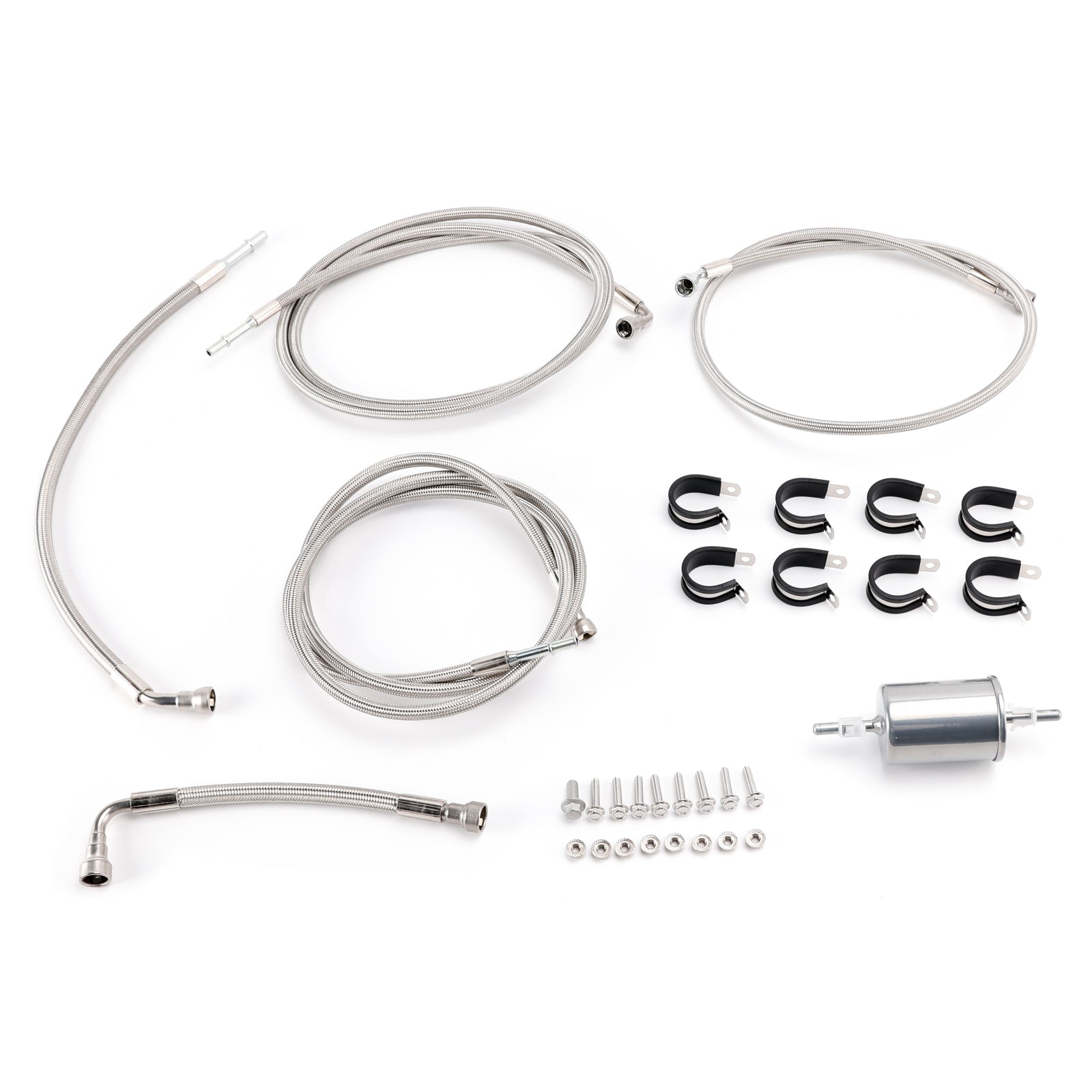 2002-2004 For Tahoe Suburban 1500 Stainless Steel Braided Fuel Line Kit 819823