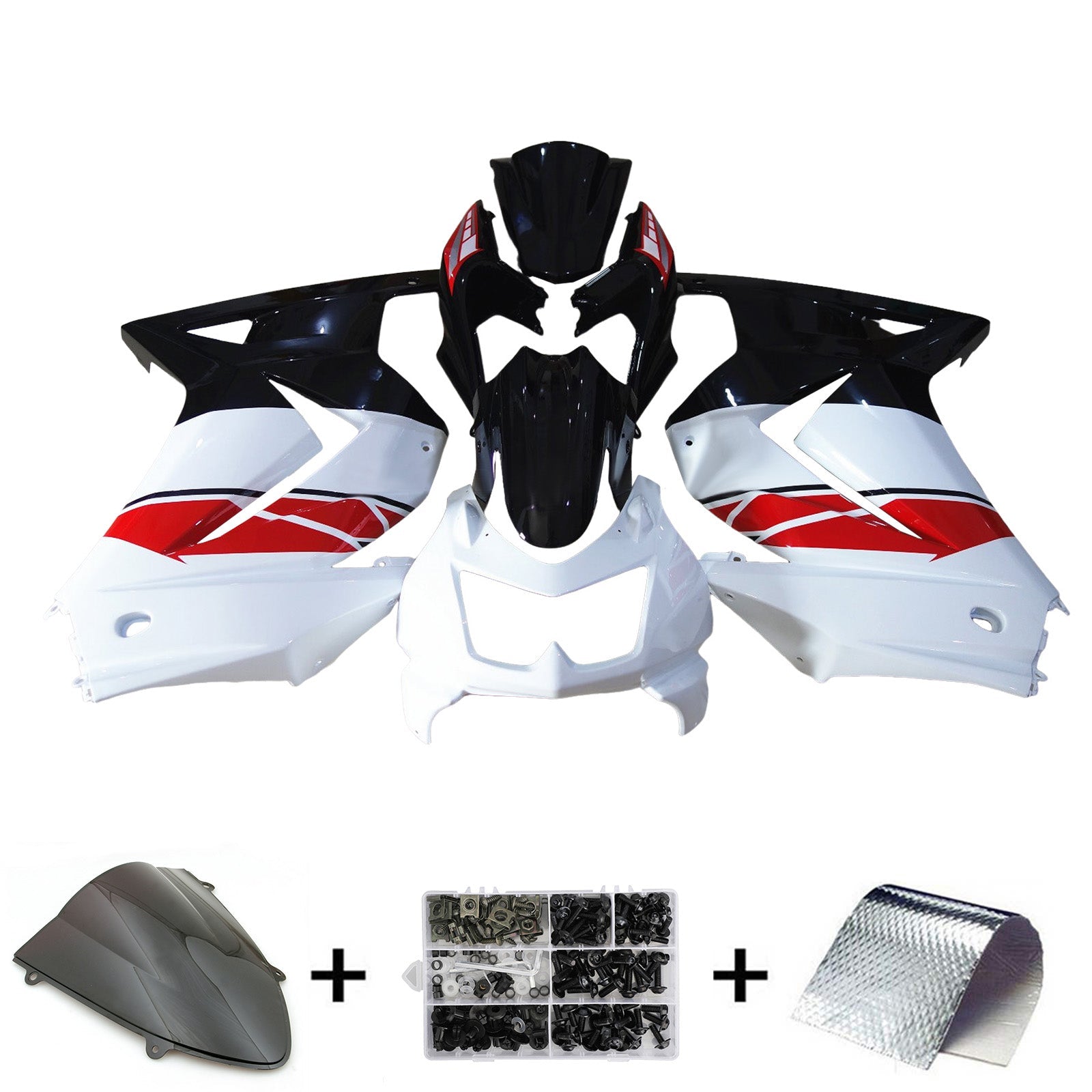 Injection Fairing Kit Bodywork Plastic ABS fit For Kawasaki EX250 Ninja250R 2008-2012